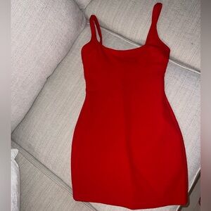 Zara Red Sleeveless Dress